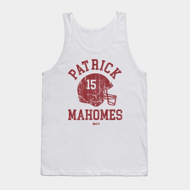 Patrick Mahomes Kansas City Helmet Font Tank Top by TodosRigatSot